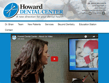 Tablet Screenshot of howarddentalcenter.com